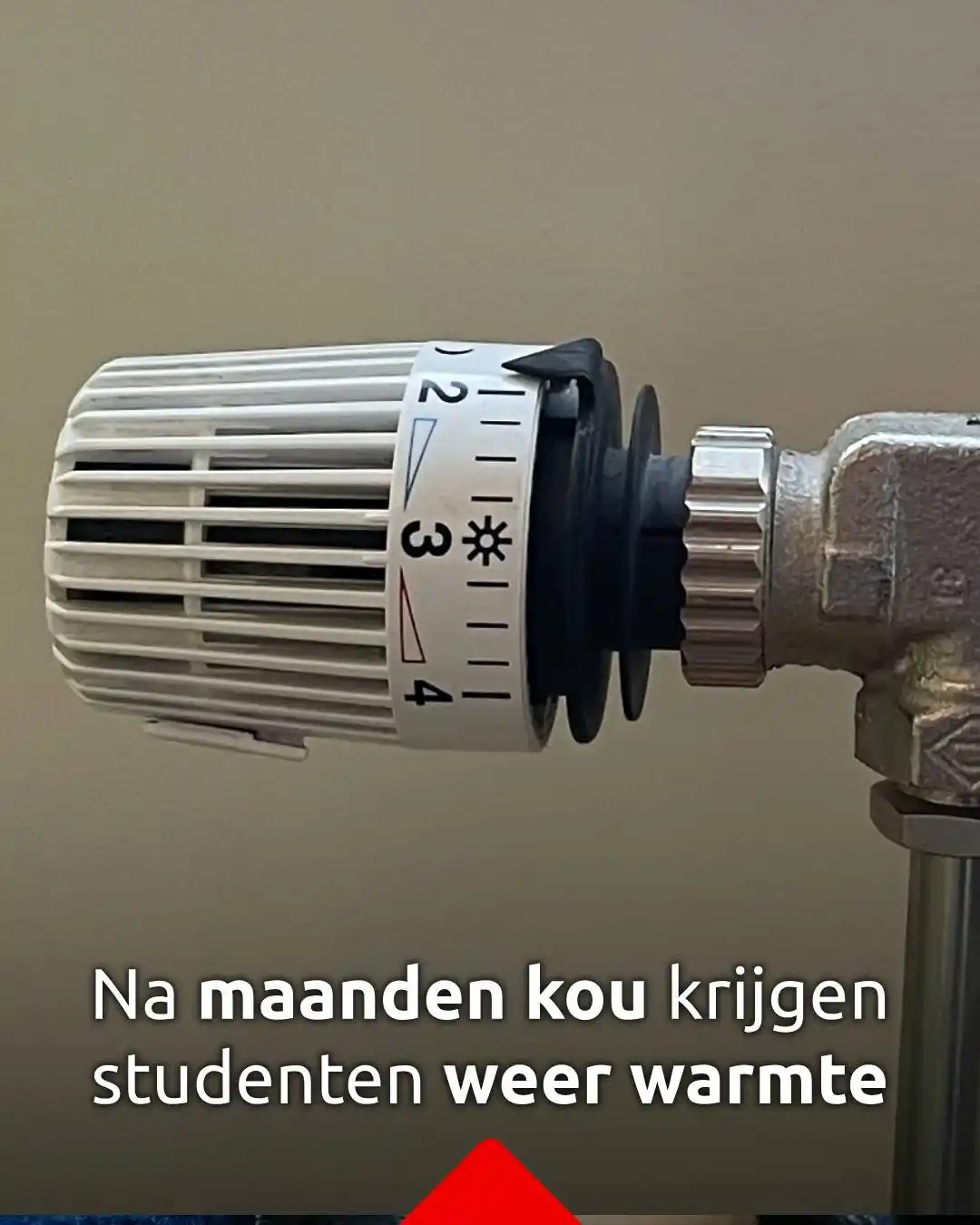 Image from Omroep Brabant: *Na maanden kou krijgen studenten weer warmte en warmwater*  Woningbou...
