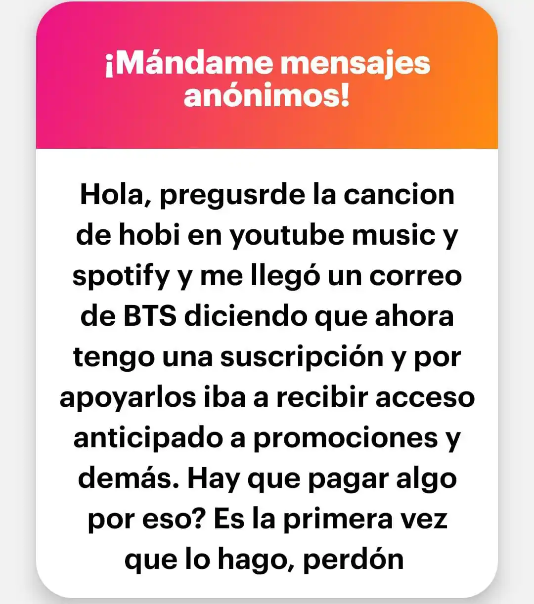 Image from ONLY BTS INFO (D-7): Al pre-guardar registras tu correo y a través de ese medio te mandarán...