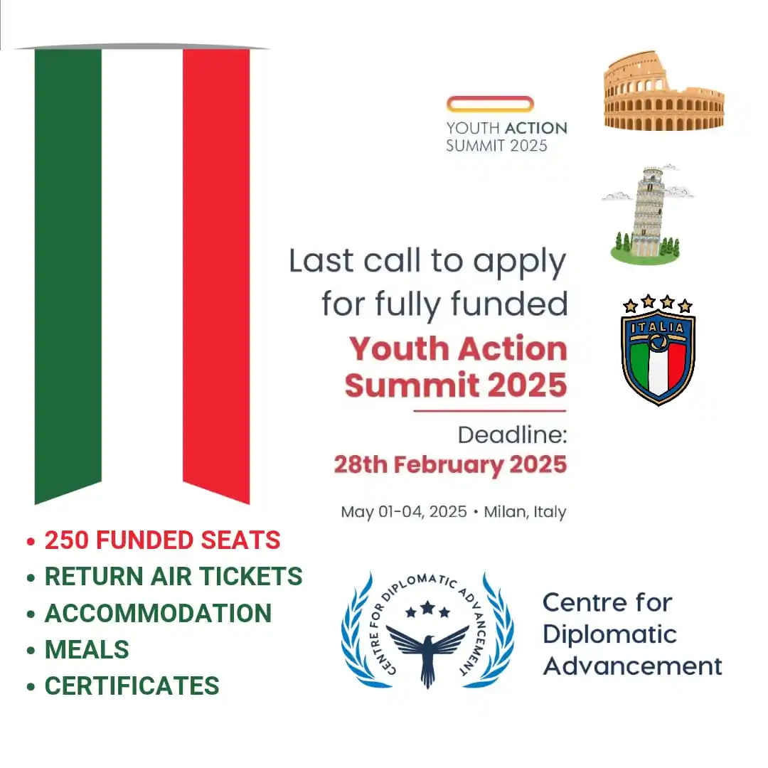 Image from OpportunitiesCorners.com: Deadline Extended: Youth Action Summit 2025 in Milan, Italy 🇮🇹 2025 ...