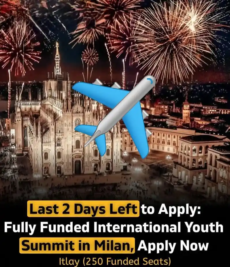 Image from OpportunitiesCorners.com: Fully Funded International Youth Summit 2025 in Italy 🇮🇹 (250 Funded...