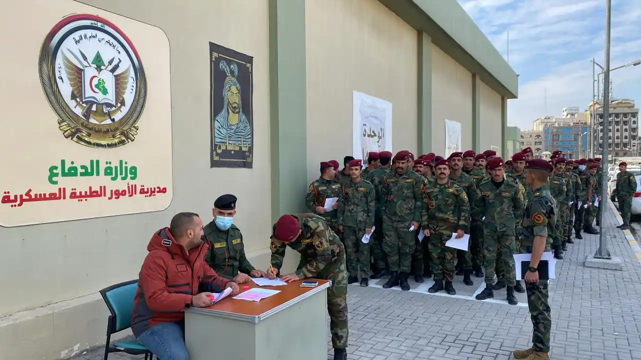 Image from وزارة الدفاع العراقية: قيادة فرقة القوات الخاصة الثانية وحسب توجيهات قائد الفرقة، تستمر بفحص...