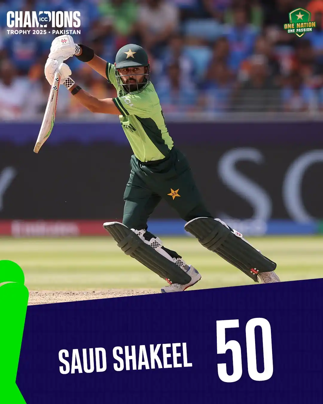 Image from Pakistan Cricket Team: A solid effort from Saud Shakeel! An important innings by Saud as he...