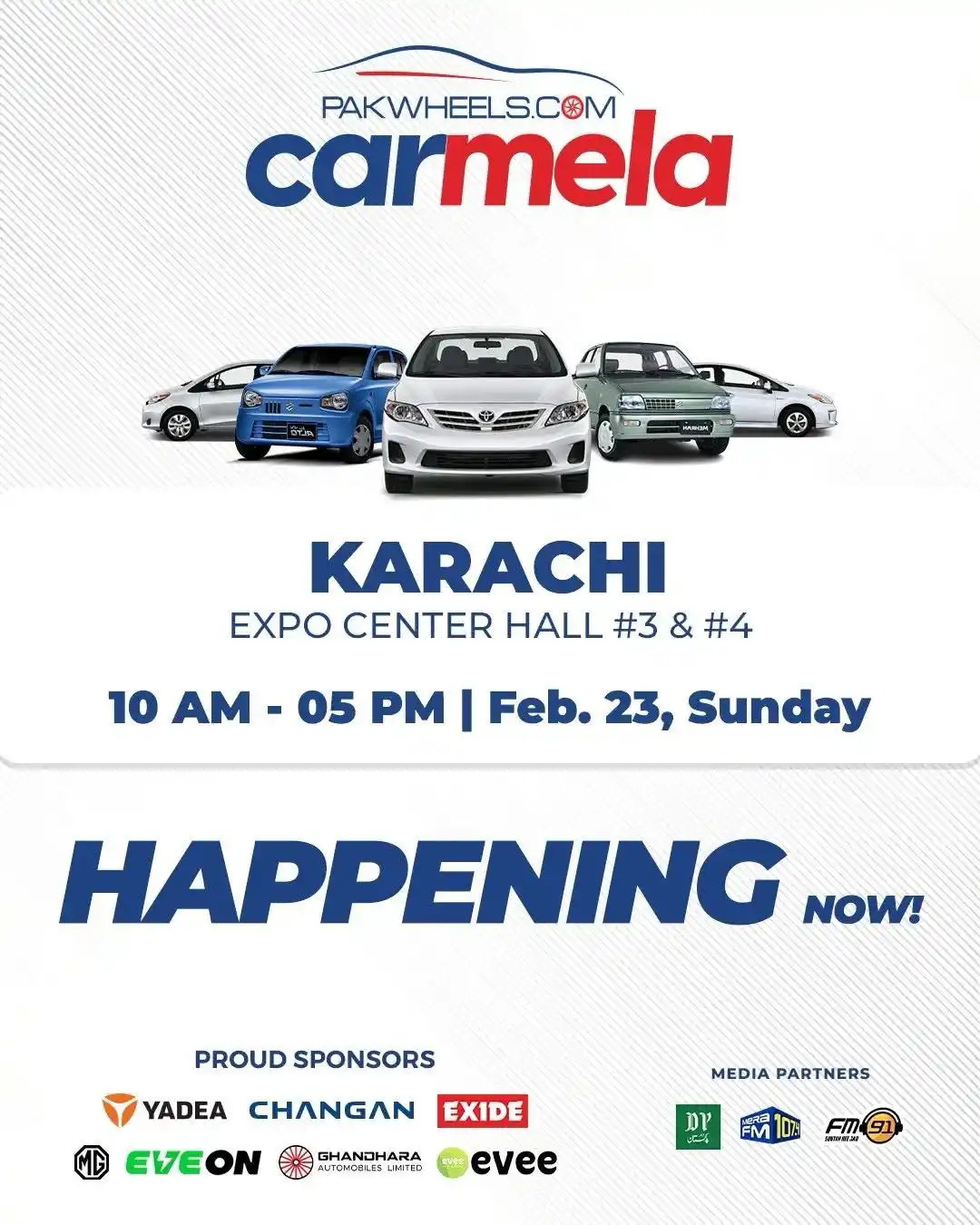 Image from PakWheels: PakWheels Car Mela Karachi is happening now! 🚗🔥 Join us at Expo Cent...