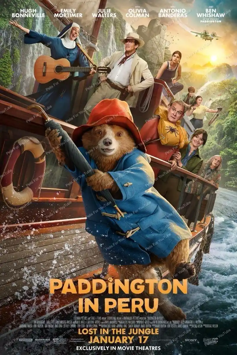Image from 𝗣𝗲𝗹𝗶𝘀 𝗙𝗼𝗿 𝗬𝗼𝘂𝗧𝘂𝗯𝗲: Sinopsis Paddington y la familia Brown visitan a la tía Lucy en Perú, ...