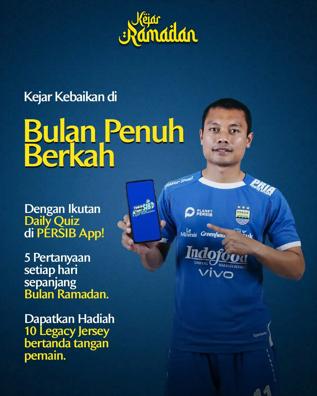 Image from PERSIB: Saatnya Kuis Kejar Ramadan Bobotoh, sambil menunggu waktu berbuka saa...