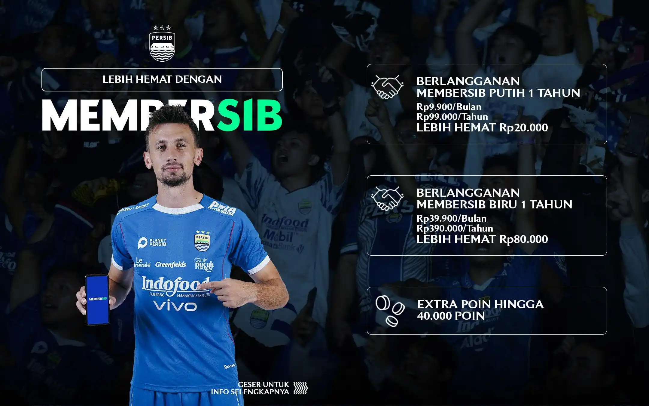 Image from PERSIB: Lebih cepat mendapatkan tiket pertandingan dengan MemberSIB! Dapatkan...