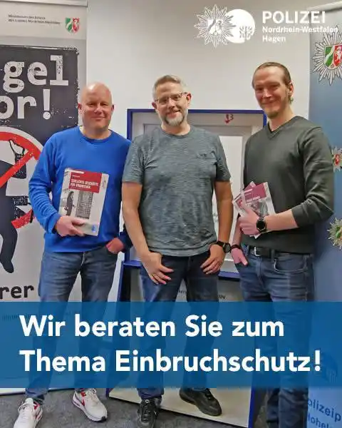 Image from Polizei NRW Hagen: Unsere Einbruchschutz-Experten beraten Sie gern! Wie kann ich mich am...