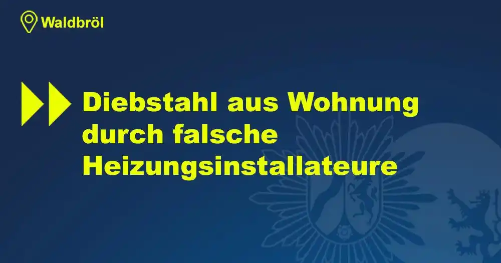 Image from Polizei NRW Oberbergischer Kreis: Am 19. Februar erschlichen sich zwei falsche Heizungsinstallateure 👨‍...