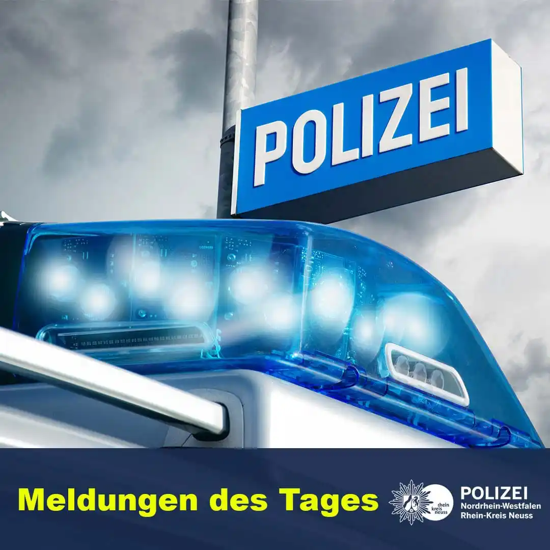 Image from Polizei NRW Rhein-Kreis-Neuss: Korschenbroich *Fahrer unter Drogen verursacht Unfall bei Flucht* http...