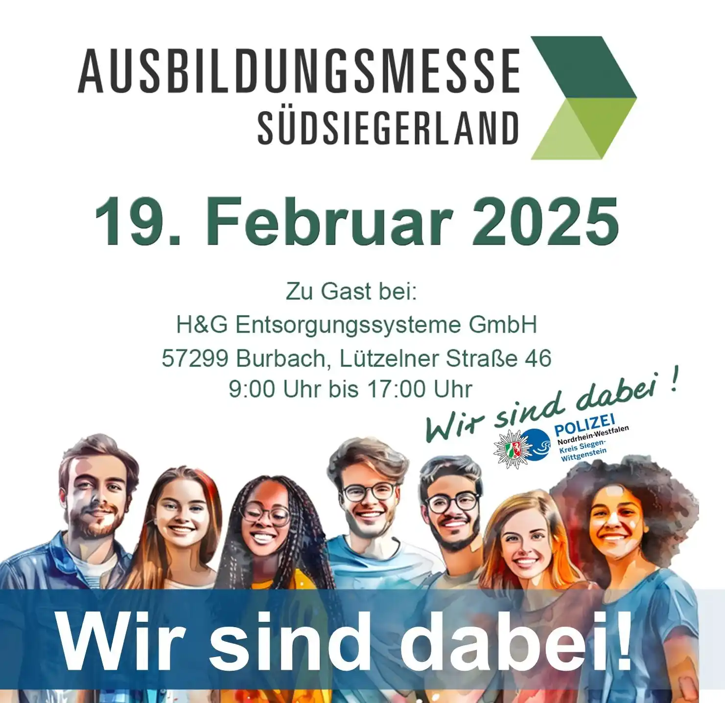 Image from Polizei NRW Siegen-Wittgenstein: *Wir sind dabei – Ausbildungsmesse Südsiegerland*   ❓Ihr sucht einen s...