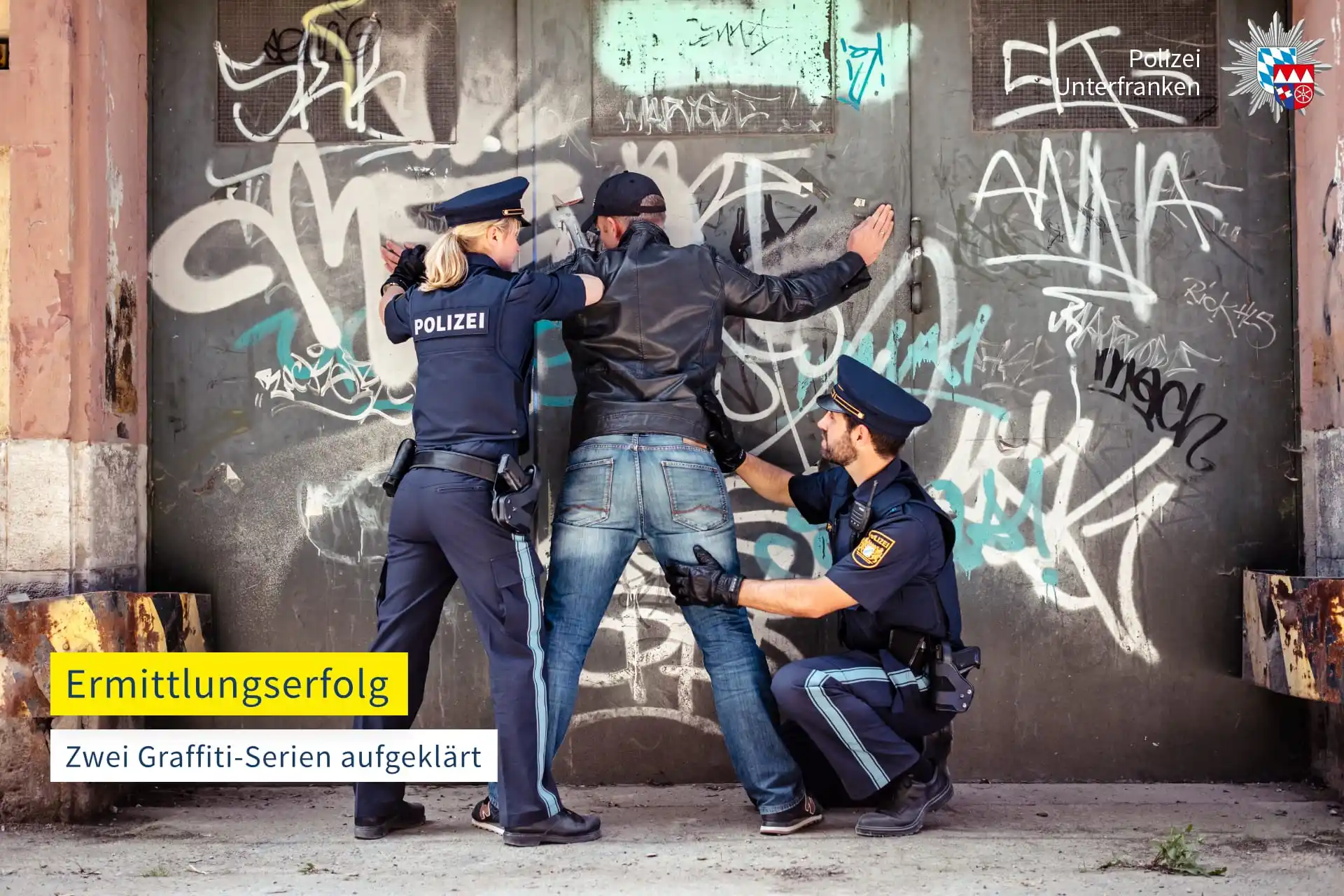 Image from Polizei Unterfranken: 📰 *Pressemeldungen vom 25. Februar* 📰 ➡️ *Würzburg:* Zwei Graffiti-...