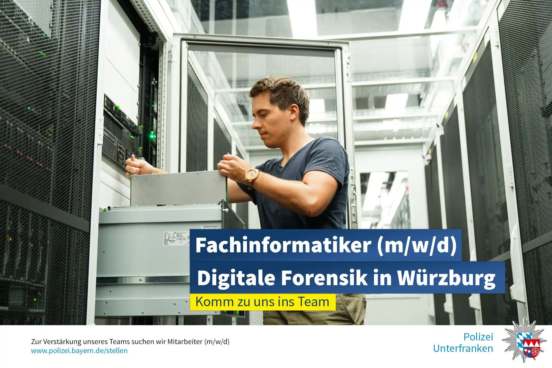 Image from Polizei Unterfranken: ❗️ *WIR STELLEN EIN* ❗️ Das Polizeipräsidium Unterfranken sucht zum *...