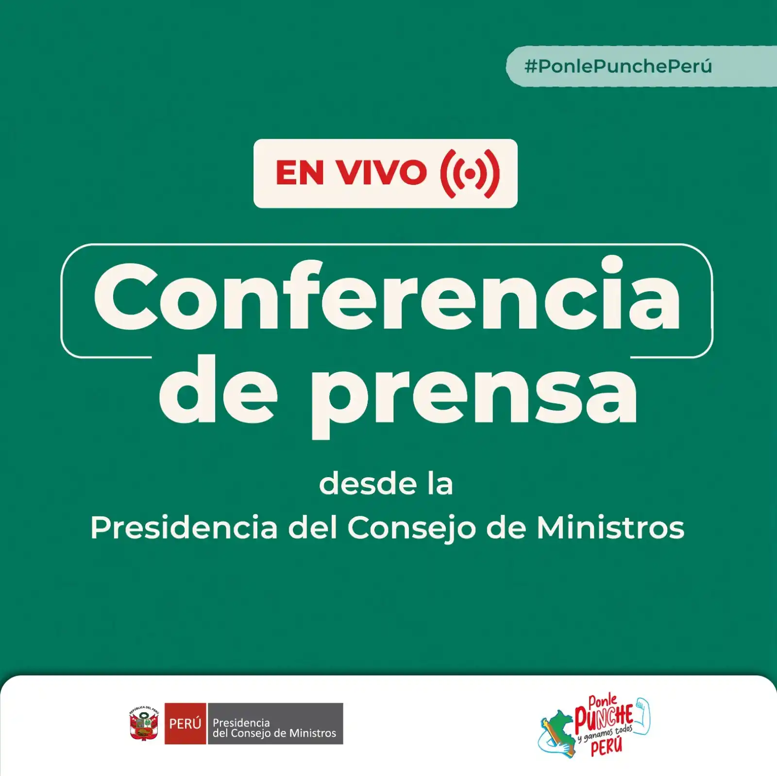 Image from Presidencia del Consejo de Ministros PCM: 🔴 El premier Gustavo Adrianzén, junto con ministros de Estado, inform...