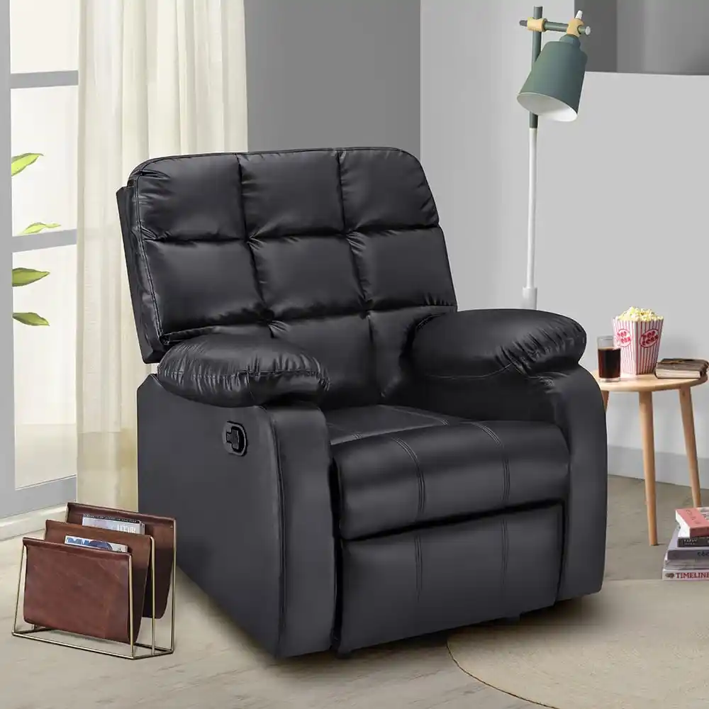 Image from ProLooterz Shopping Deals: Sleepyhead RX5 - Single Seater Leatherette Manual Recliner with Durabl...