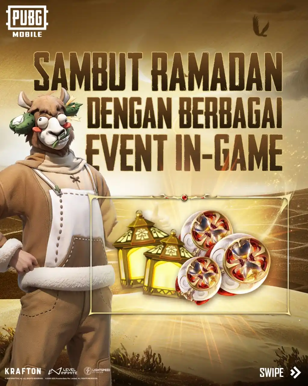 Image from PUBG MOBILE Indonesia: Event in-game Ramadan sudah dimulai, dan kamu bisa mainkan untuk menda...