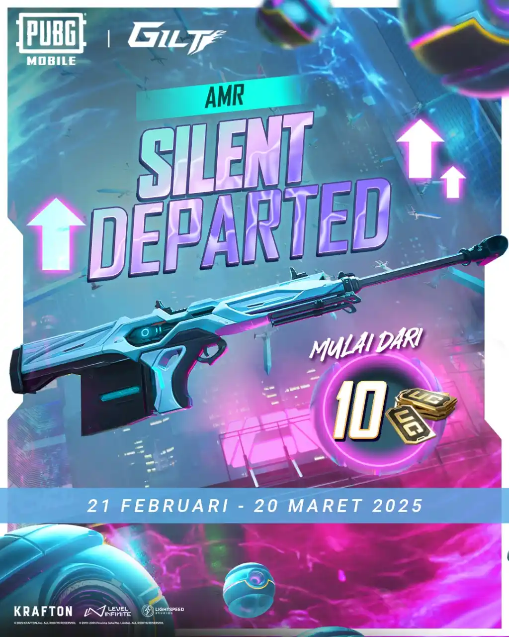 Image from PUBG MOBILE Indonesia: Satu tembakan cukup!💥 Silent Departed - AMR, Senjata yang bisa di-upg...
