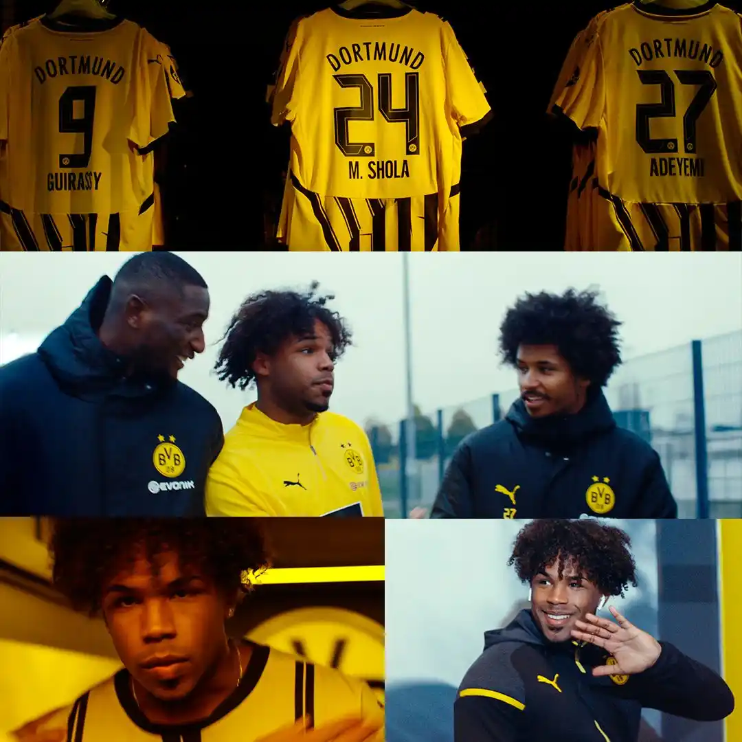 Image from Pulse Nigeria: The next superstar from Nigeria has arrived in Dortmund 🟡⚫  We know h...