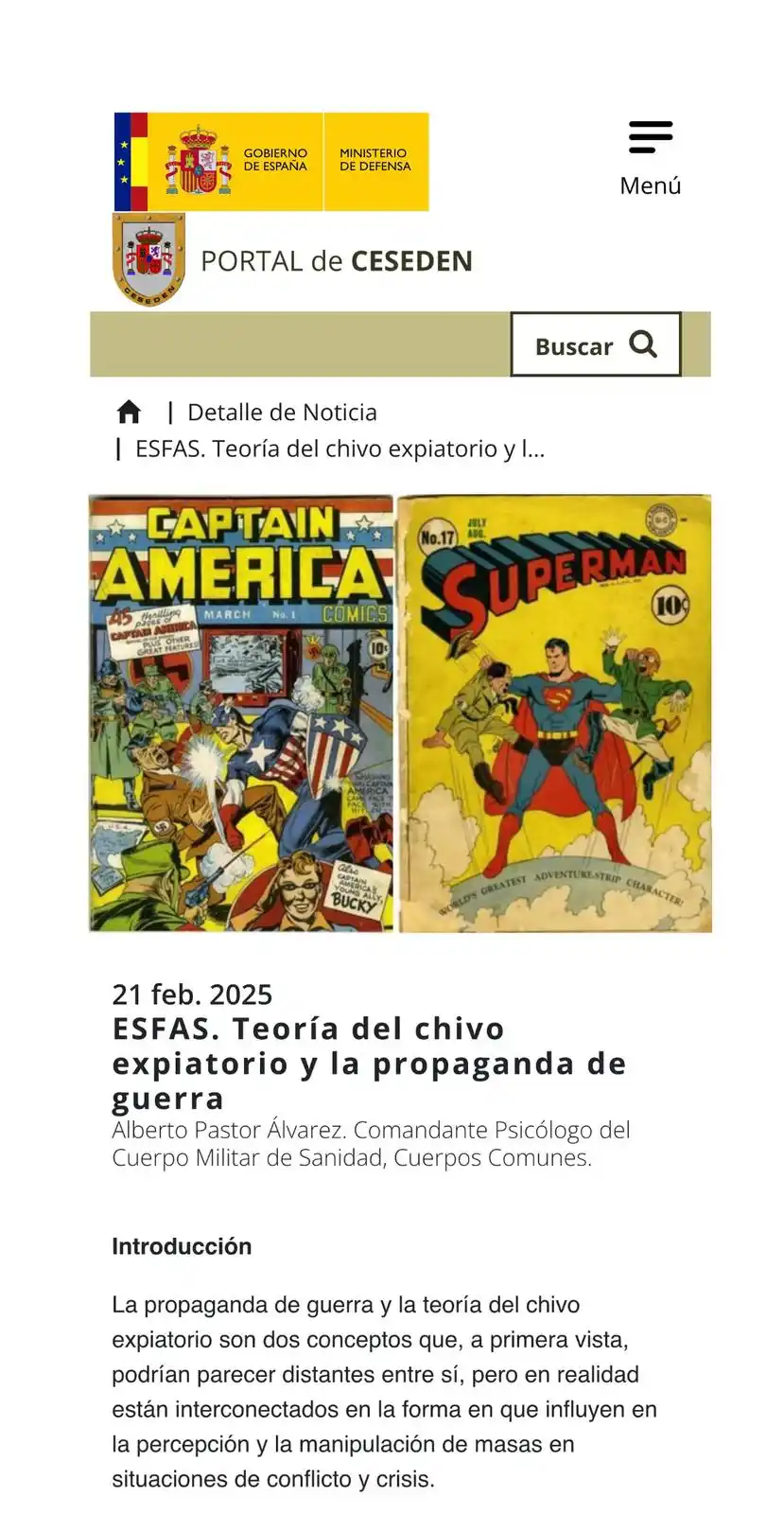 Image from Que de Qué habla el CESEDEN: Artículo ESFAS. “Teoría del Chivo Expiatorio y la Propaganda de Guerr...