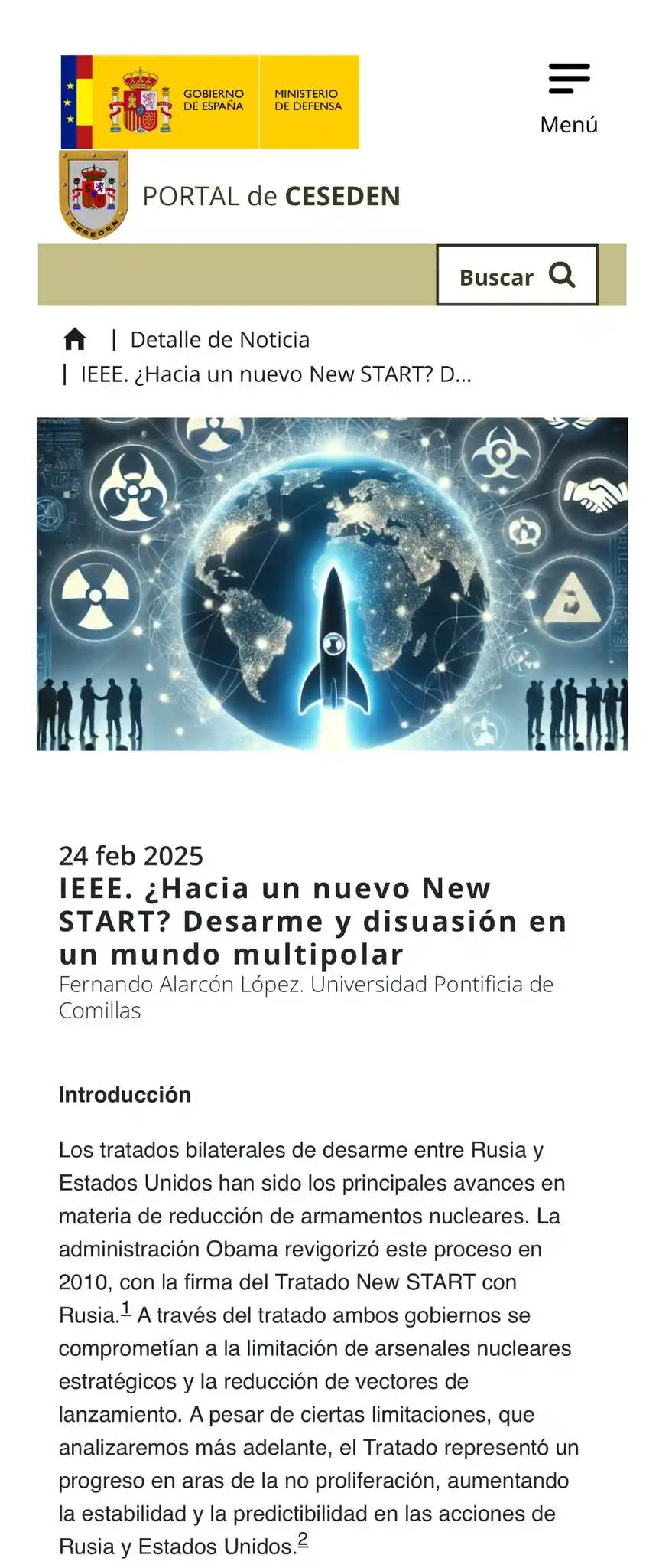 Que de Qué habla el CESEDEN post