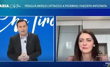 Image from Quotidiano Il Tempo: 📌 * L'Aria che Tira, lite Picierno-Pedullà e campo largo addio: "M5S ...