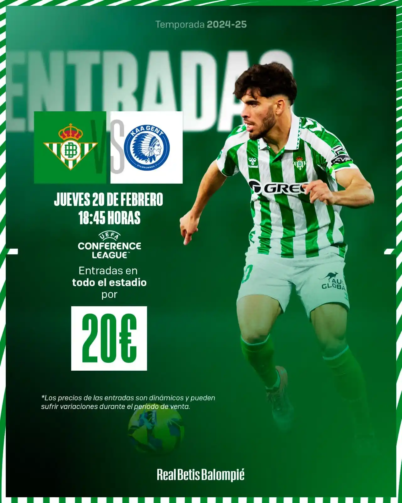 Image from Real Betis Balompié : ¡El pase a octavos de final se decide en el Benito Villamarín! 🏟️😉 ...