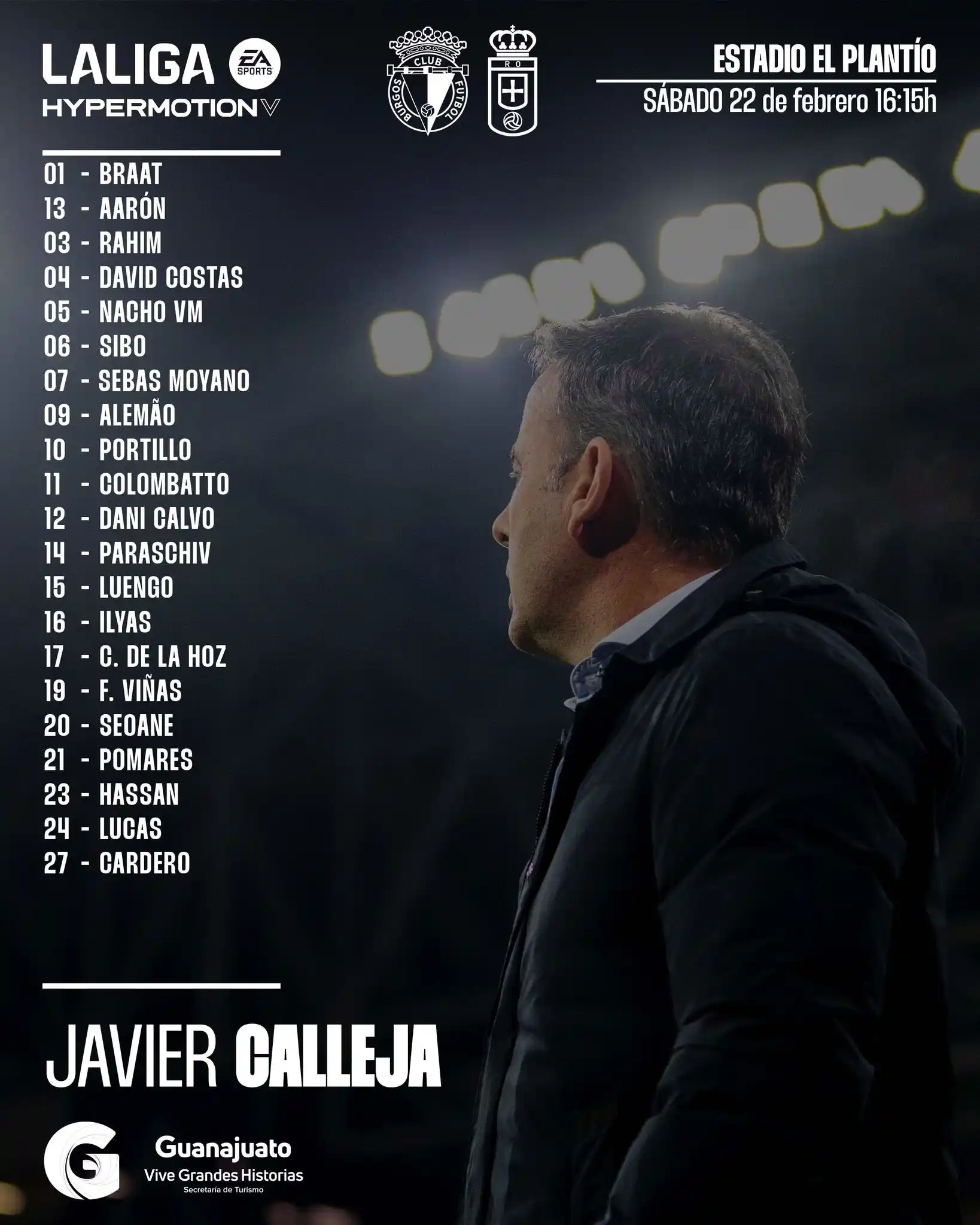 Image from Real Oviedo: 📋 21 convocados por Javi Calleja para el <a class="text-blue-500 hove...