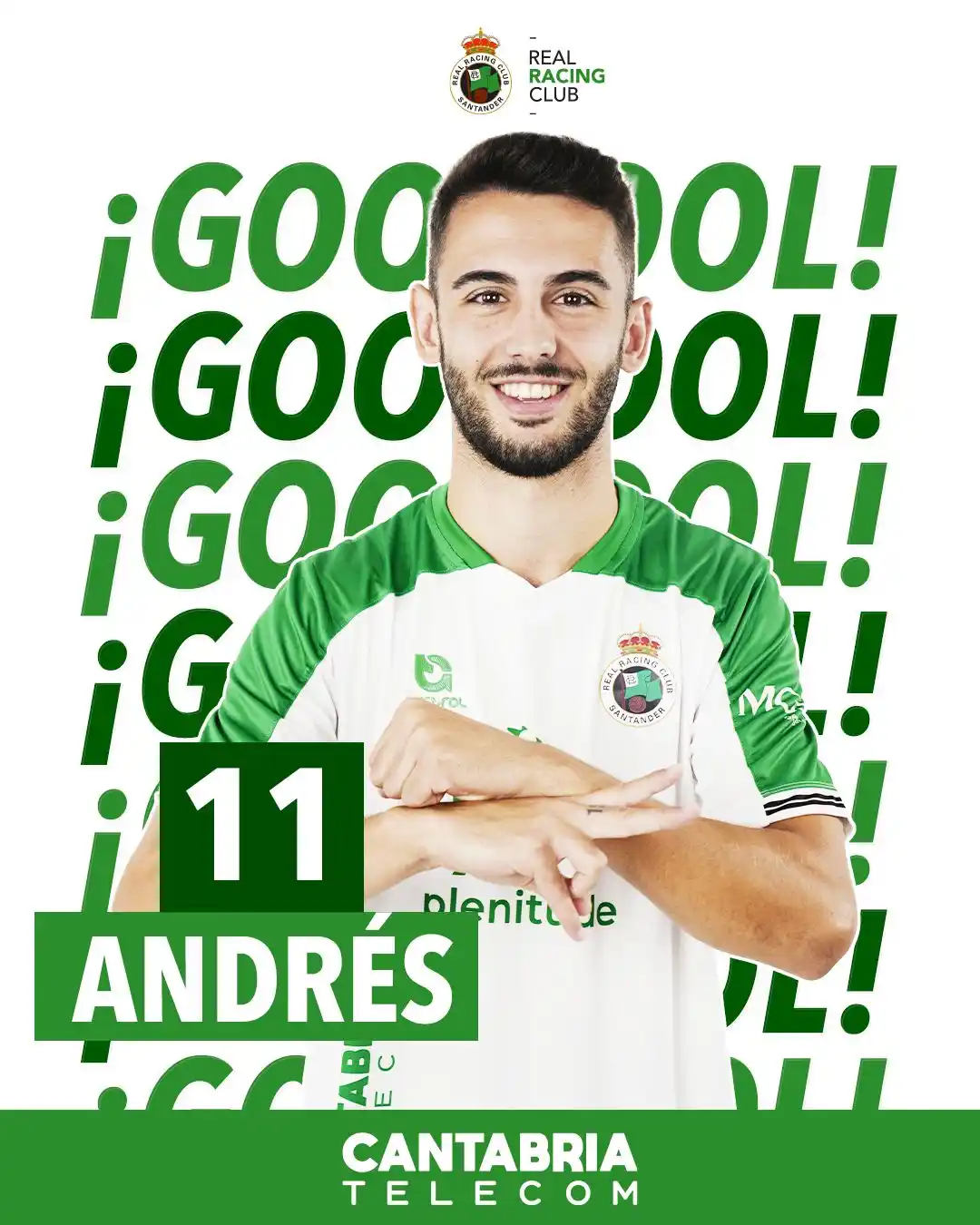 Image from Real Racing Club: 🎯 ¡GOL DE ANDRÉS! MIN 77 (2-2) <a class="text-blue-500 hover:underlin...