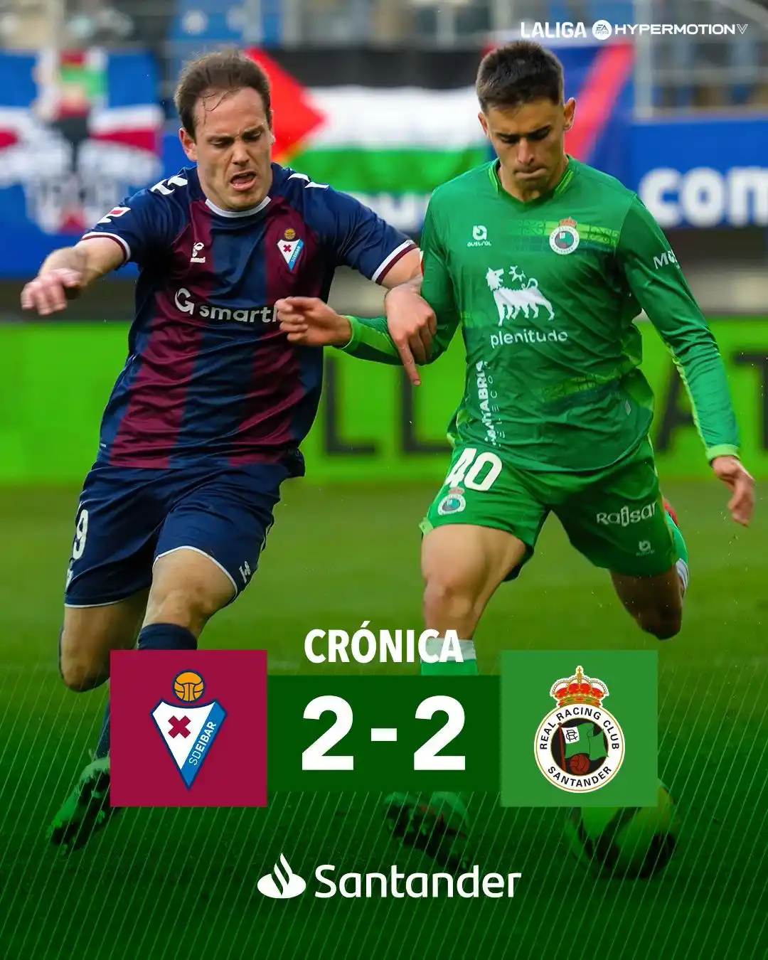 Image from Real Racing Club: 📝 CRÓNICA | Empate agridulce en Ipurua (2-2) <a class="text-blue-500 ...