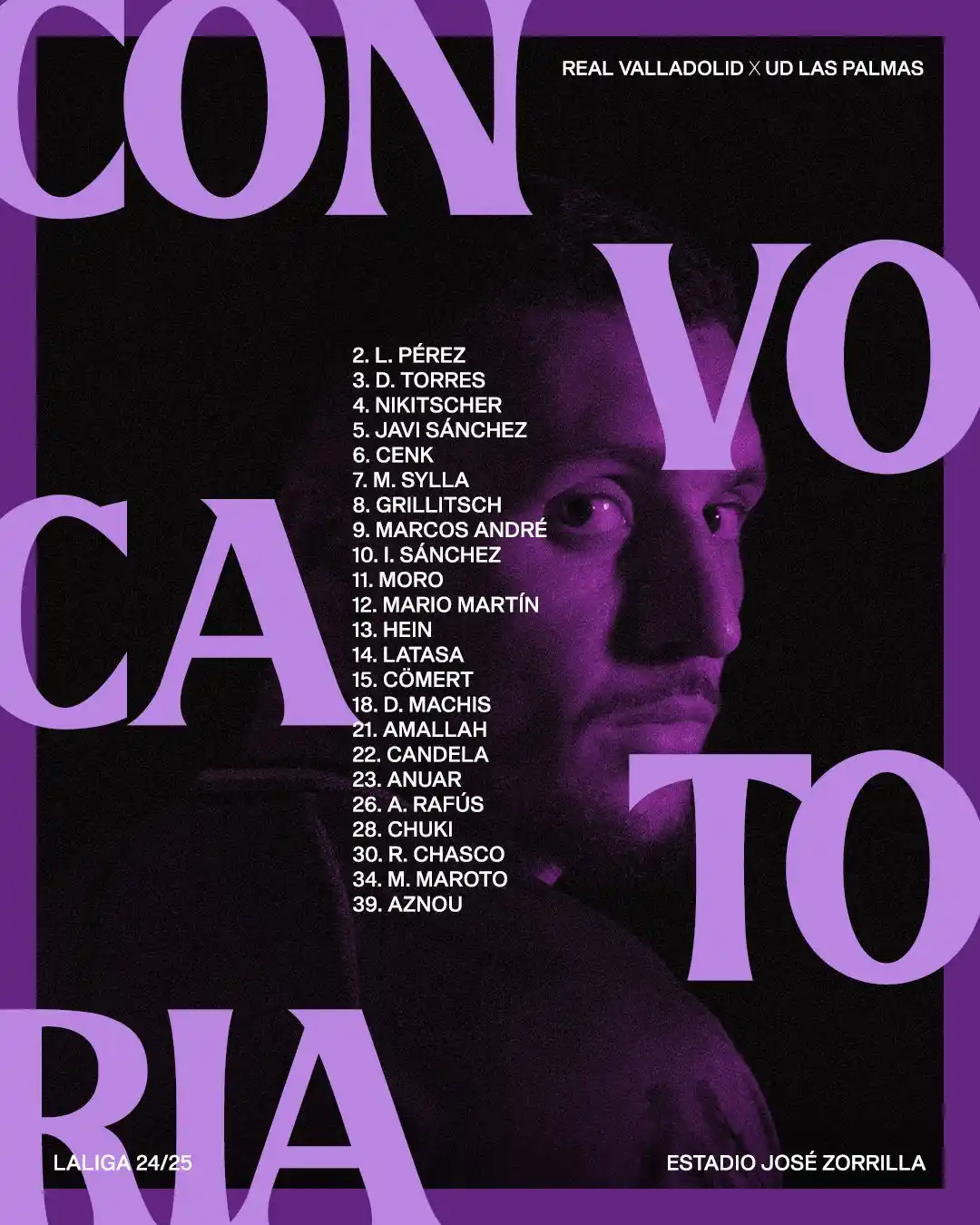 Image from Real Valladolid : ▪ CONVOCATORIA Los elegidos de Álvaro Rubio para disputar el encuentro...