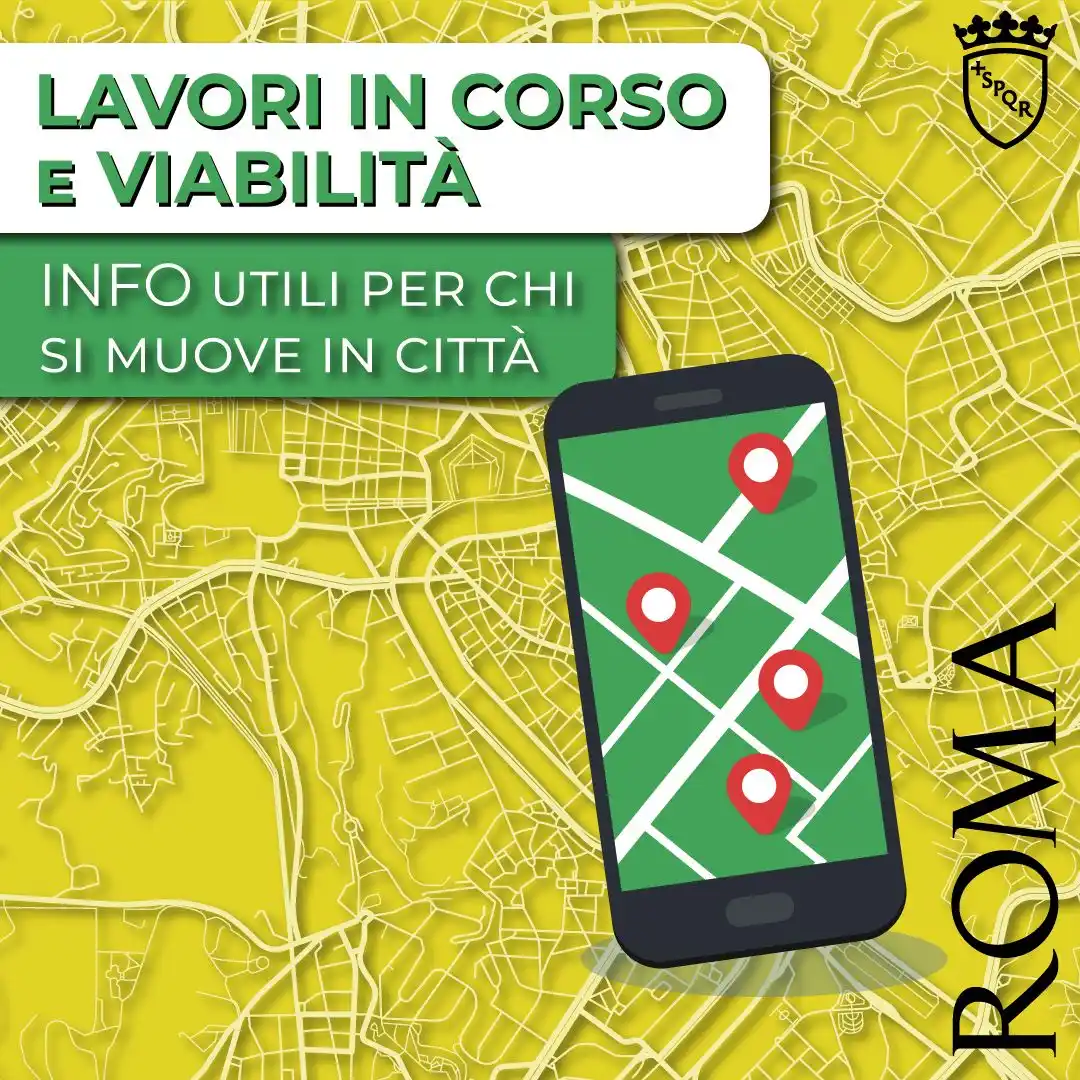 Image from Roma Capitale: 📆 *Lunedì 24 febbraio* 🔹 Riaperta *via Portuense*, ripristinati i p...