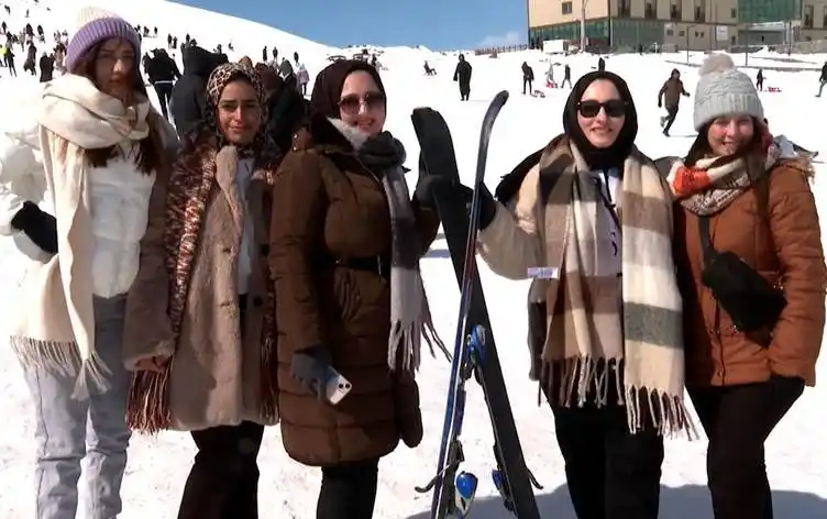 Image from Rudaw English: Following a heavy snowfall, a ski resort on Diyarbakir (Amed) province...