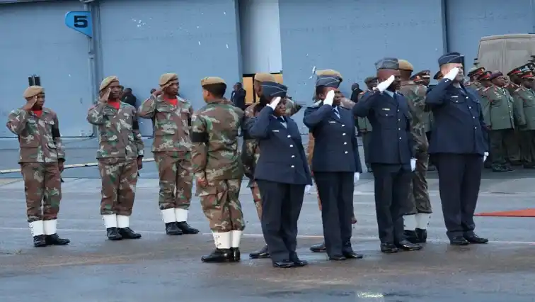 Image from SABC News: The 42-year-old South African National Defence Force (SANDF) soldier, ...