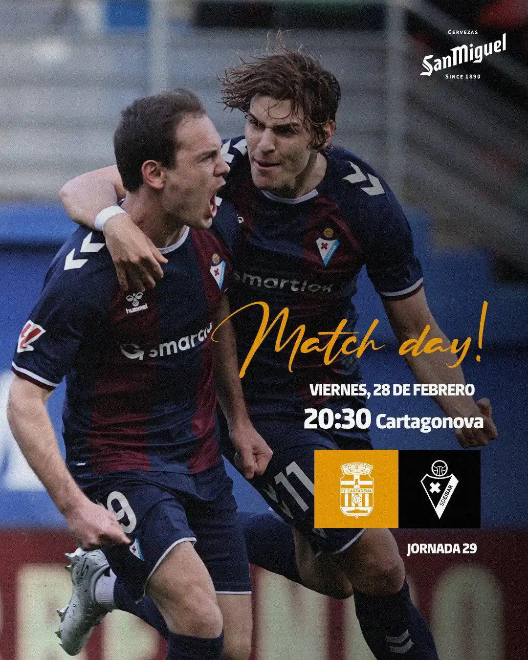 Image from SD Eibar: 𝗣𝗔𝗥𝗧𝗜𝗗𝗔 𝗘𝗚𝗨𝗡𝗔 ⚔️ 𝗗𝗜́𝗔 𝗗𝗘 𝗣𝗔𝗥𝗧𝗜𝗗𝗢  🏆 29.jardun...