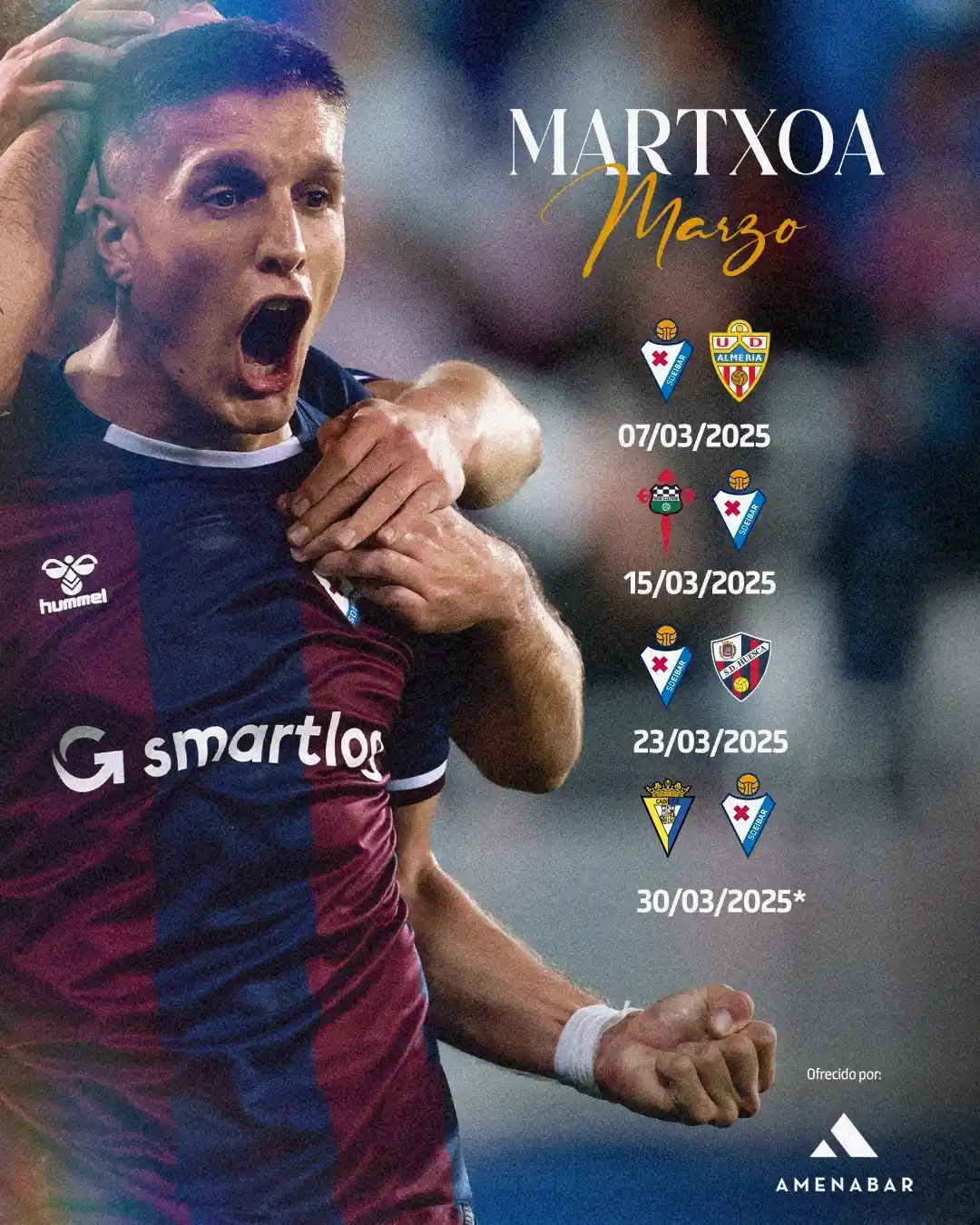 Image from SD Eibar: 🔥 ¡MARZO... 𝐯𝐚𝐦𝐨𝐬 𝐚 𝐩𝐨𝐫 𝐭𝐢! 🔥  <a class="text-blue-500 ho...