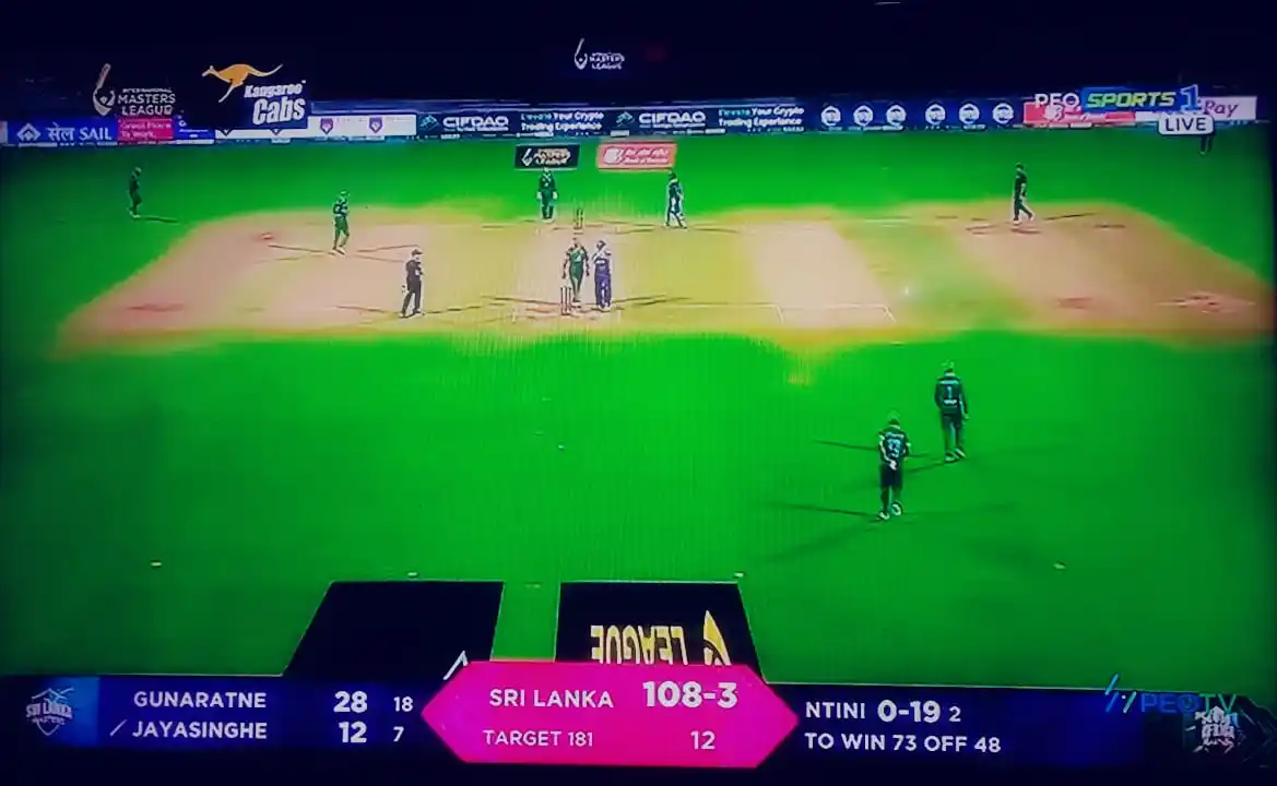 Image from 𝑺𝑳 𝑪𝑹𝑰𝑪 𝑰𝑵𝑭𝑶©🏏🇱🇰: `12 Overs Done` ✅ *73 need from 48 balls* > <a class="text-blue-500 h...