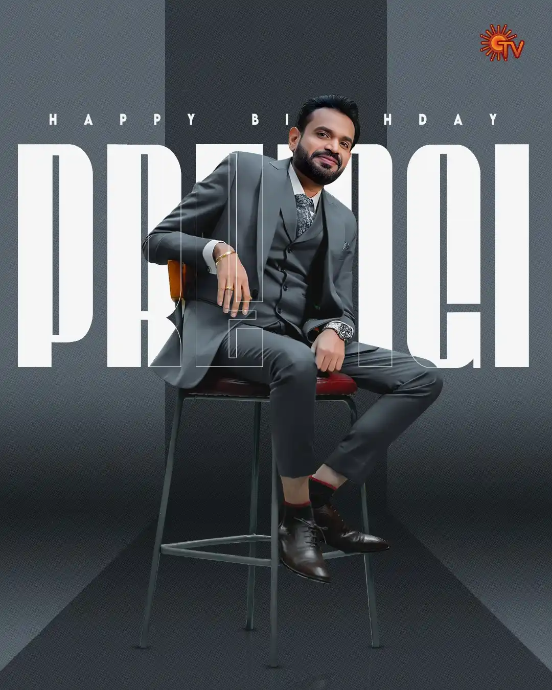 Image from Sun TV: Wishing the best entertainer Premgi , a very happy birthday!...