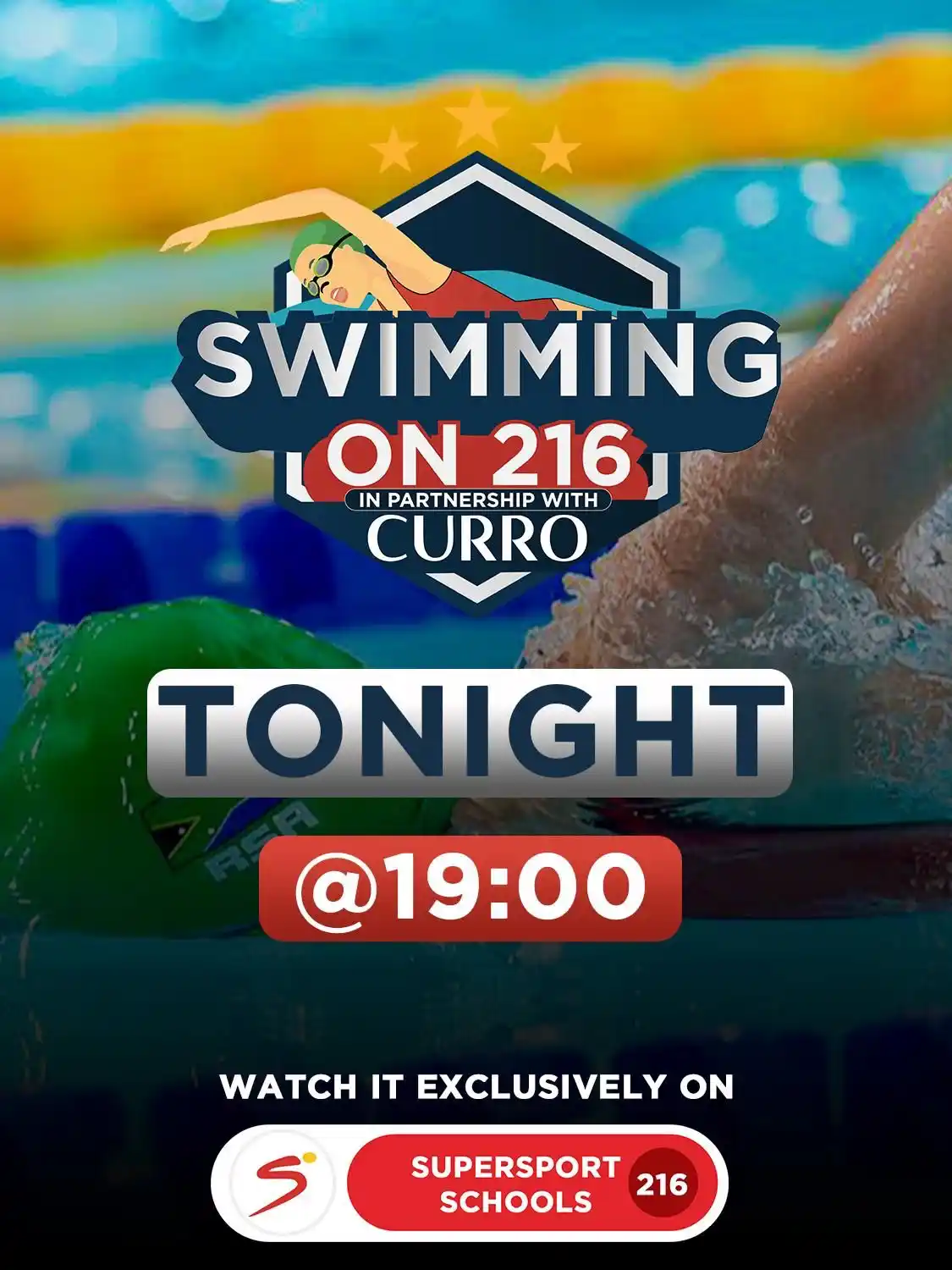 Image from SuperSport Schools: Tonight on Swimming on 216 🏊♂️ Get ready for an action-packed episo...