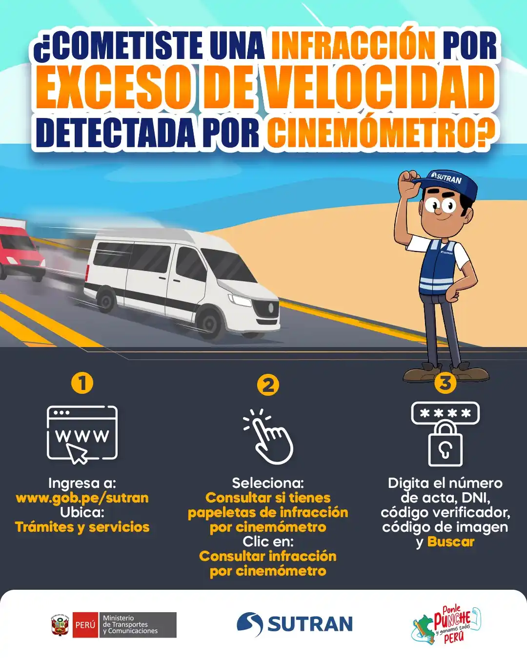 Image from Sutran Perú: <a class="text-blue-500 hover:underline cursor-pointer" href="/hashtag...