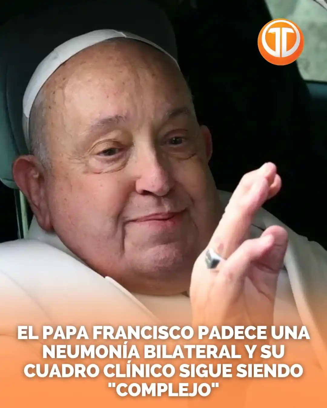 Image from Telemetro : El papa Francisco sigue en una situación clínica “compleja” debido a l...