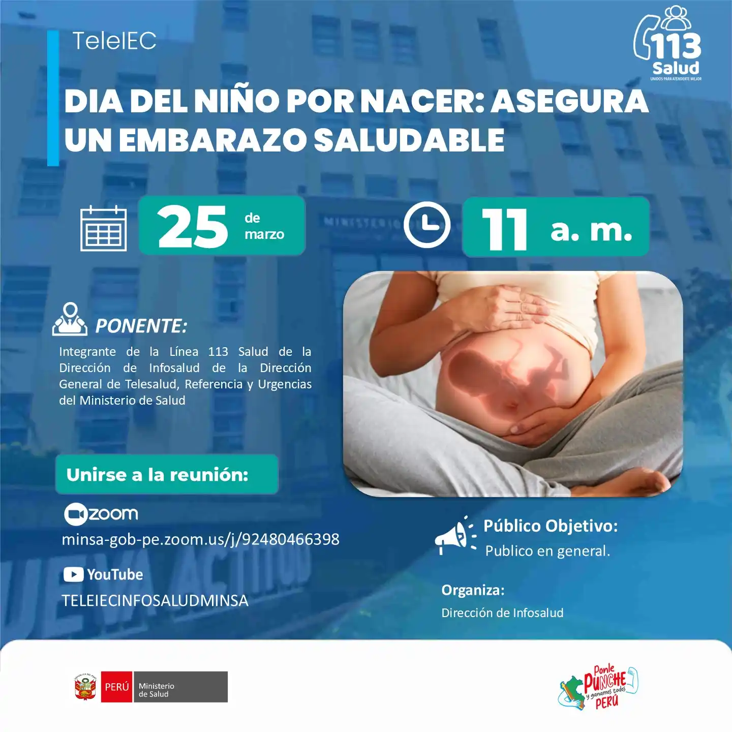 Image from Telesalud Minsa Perú: 📌*[TeleIEC]* Los saludamos desde la Dirección de Infosalud, del Minis...