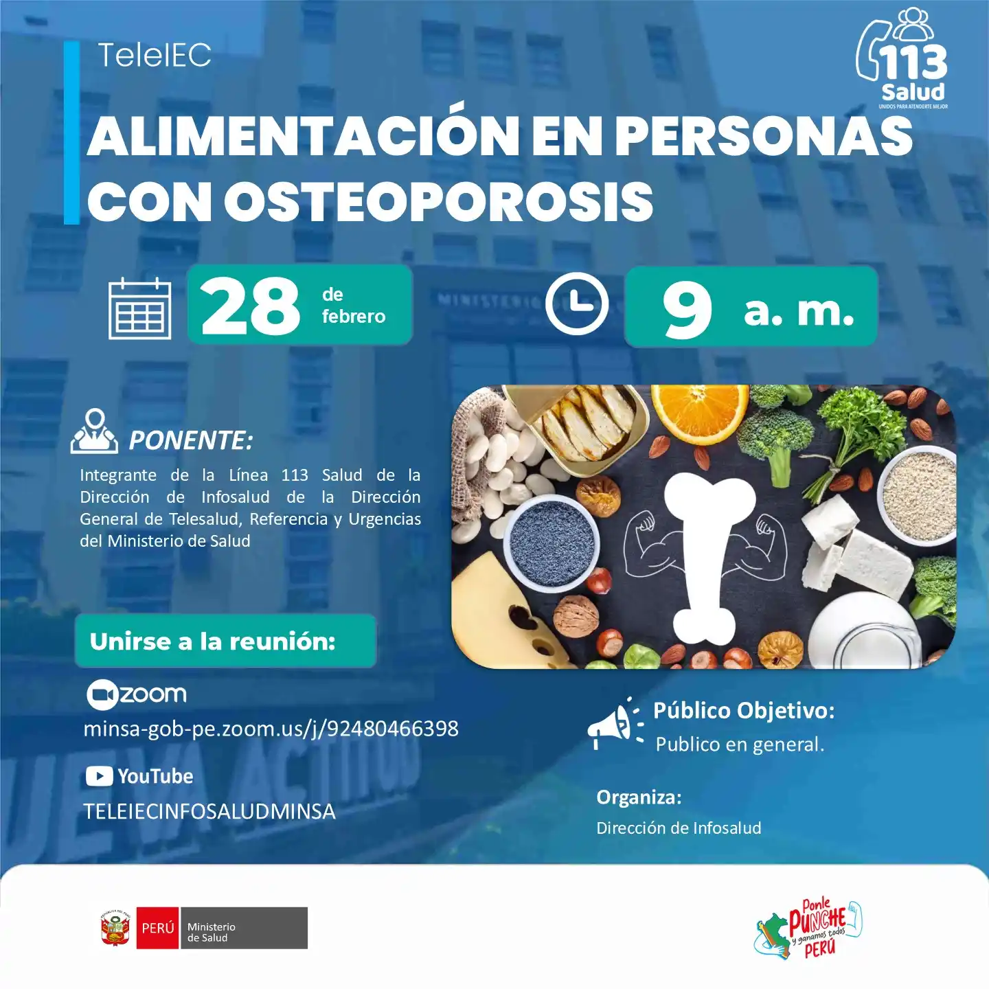 Image from Telesalud Minsa Perú: 📌*[TeleIEC]* Los saludamos desde la Dirección de Infosalud, del Minis...