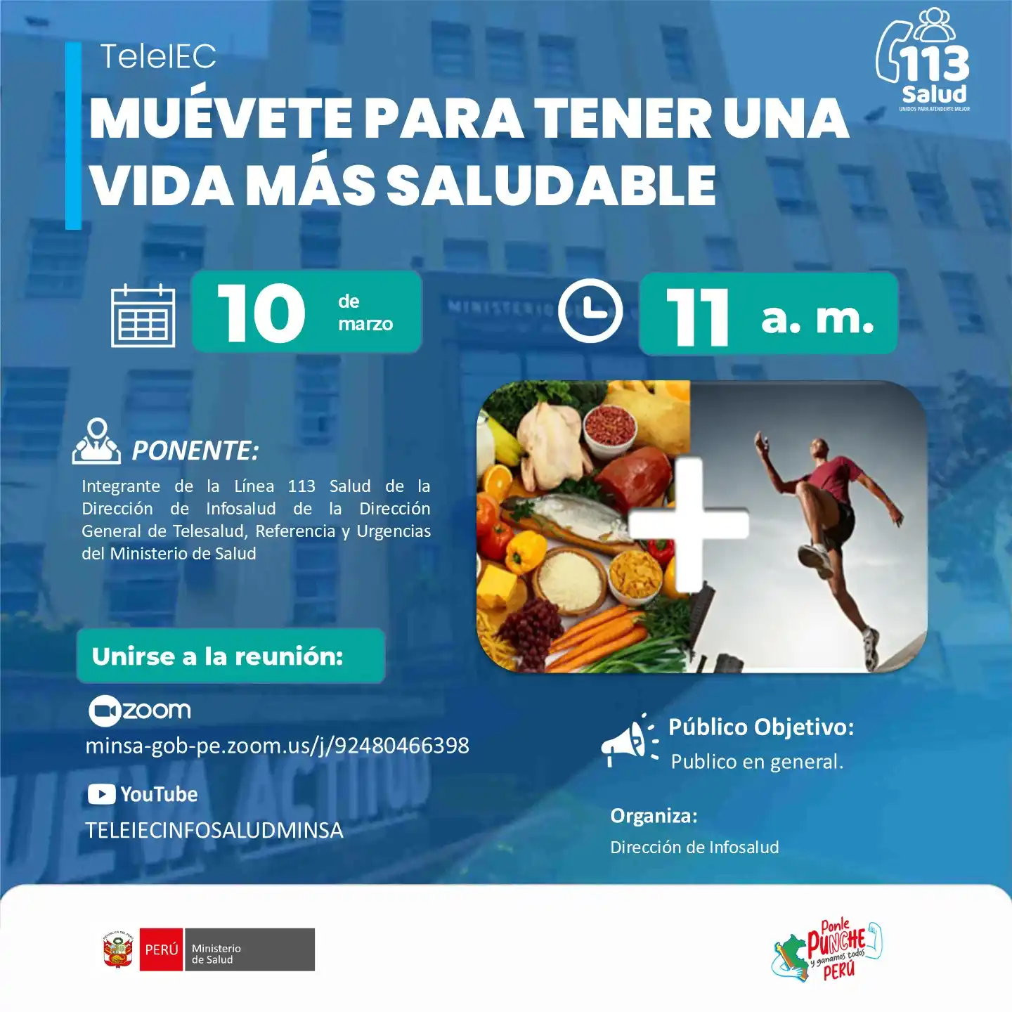 Image from Telesalud Minsa Perú: 📌*[TeleIEC]* Los saludamos desde la Dirección de Infosalud, del Minis...
