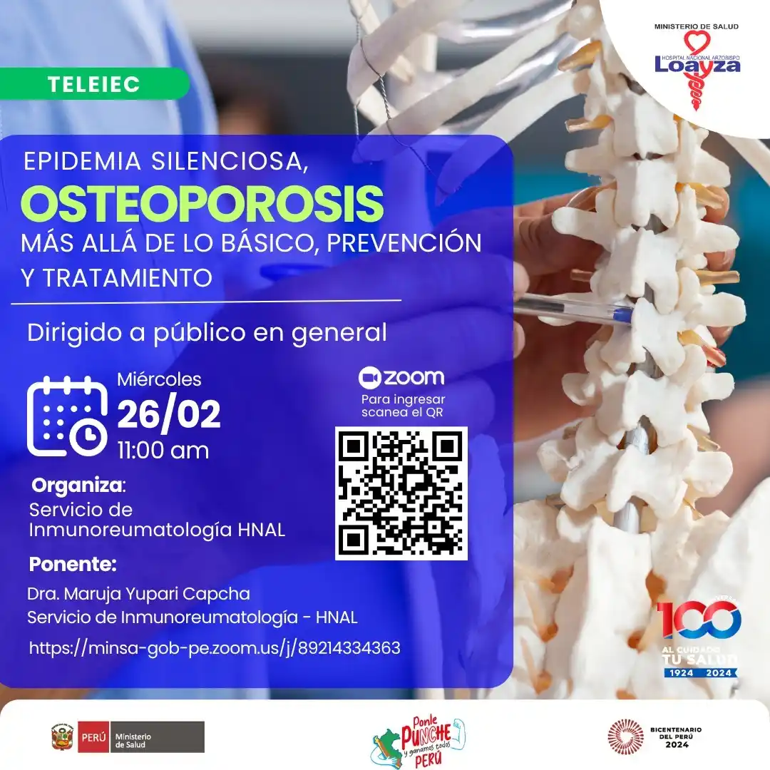 Image from Telesalud Minsa Perú: Los saludamos desde Telesalud del Hospital Nacional Arzobispo Loayza d...