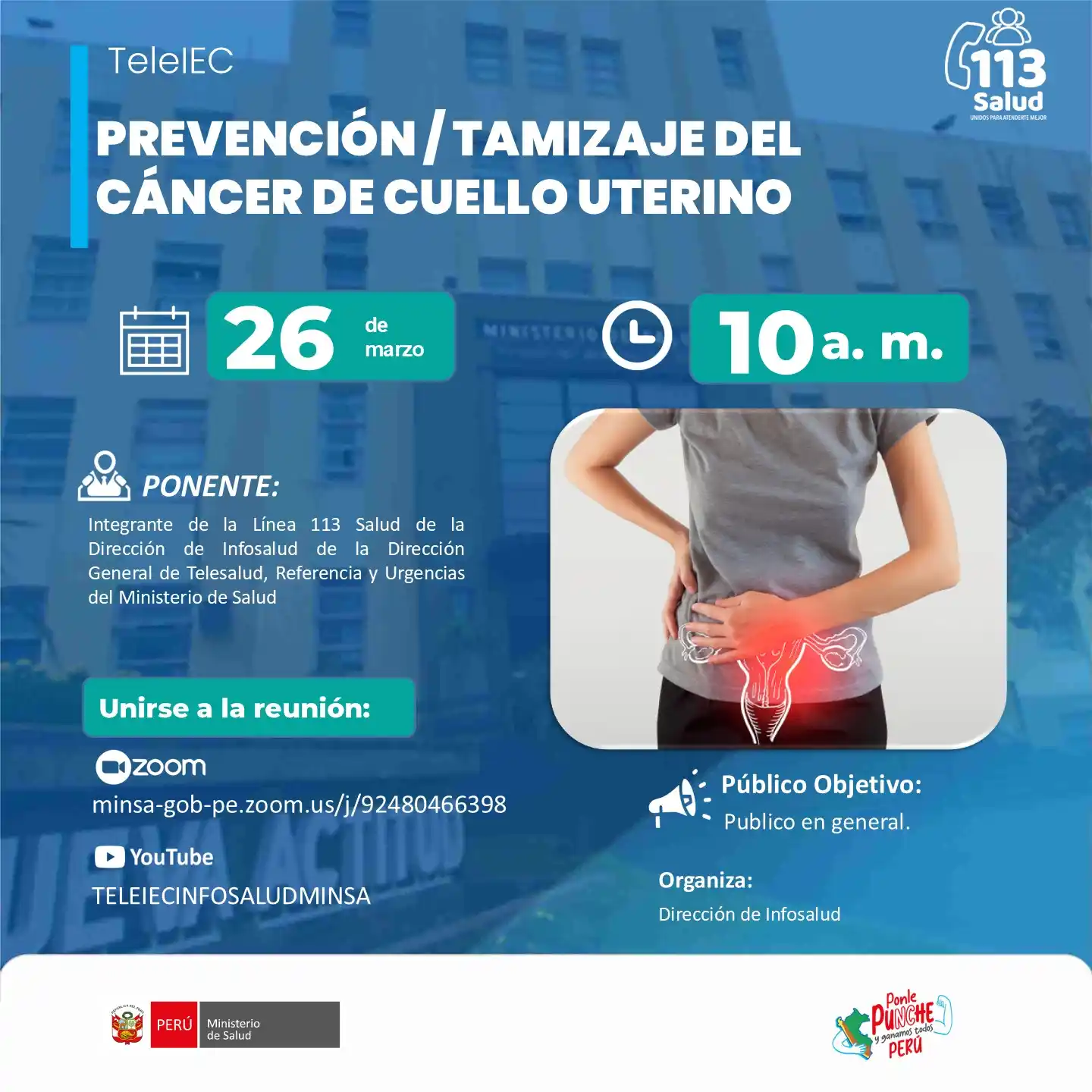 Image from Telesalud Minsa Perú: 📌*[TeleIEC]* Los saludamos desde la Dirección de Infosalud, del Minis...