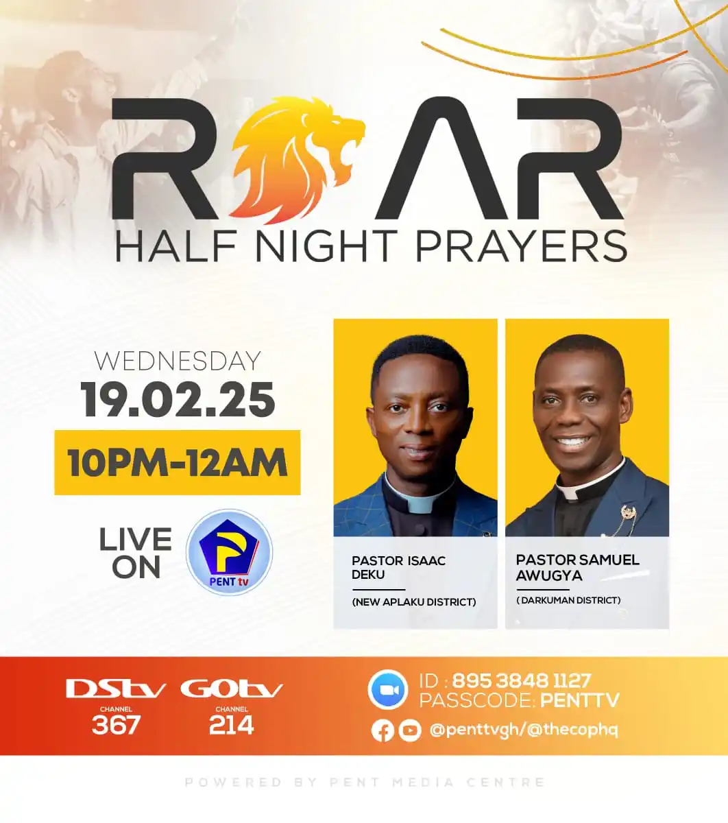 Image from THE CHURCH OF PENTECOST: Prepare your hearts for a powerful night of prayer at ROAR Half Night ...