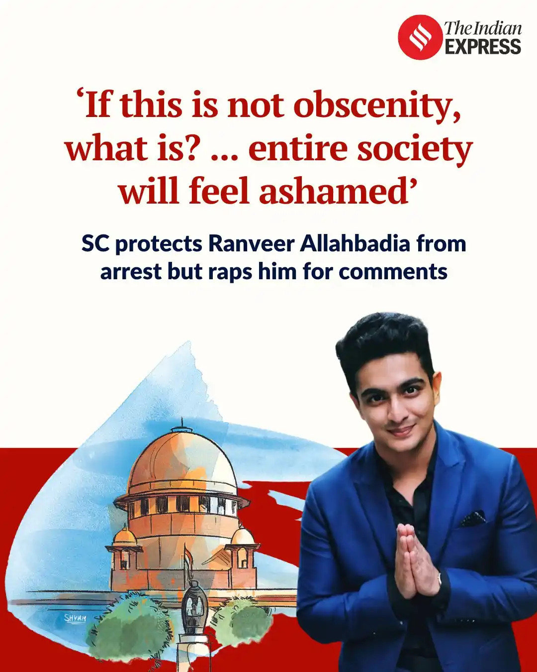 Image from The Indian Express: "There is something dirty in his mind that has been vomited in the sho...