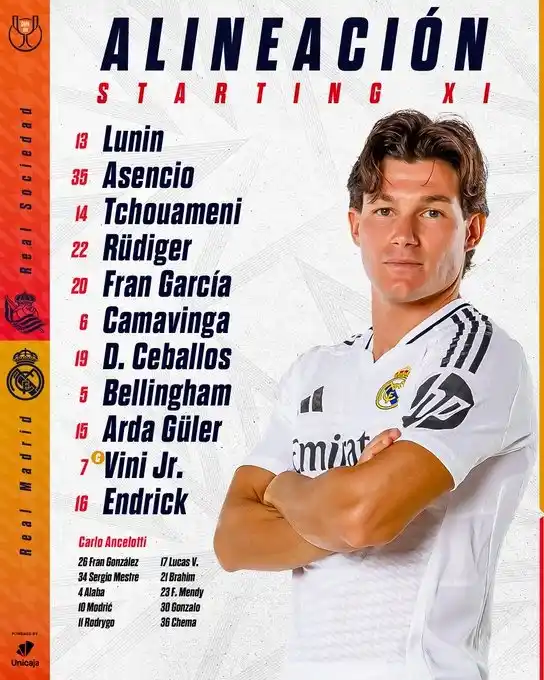 Image from Tiempo de Juego COPE: 💥 ¡Ya hay ONCE del @realmadrid ante la @RealSociedad! 🏆 21:30 | Anoe...