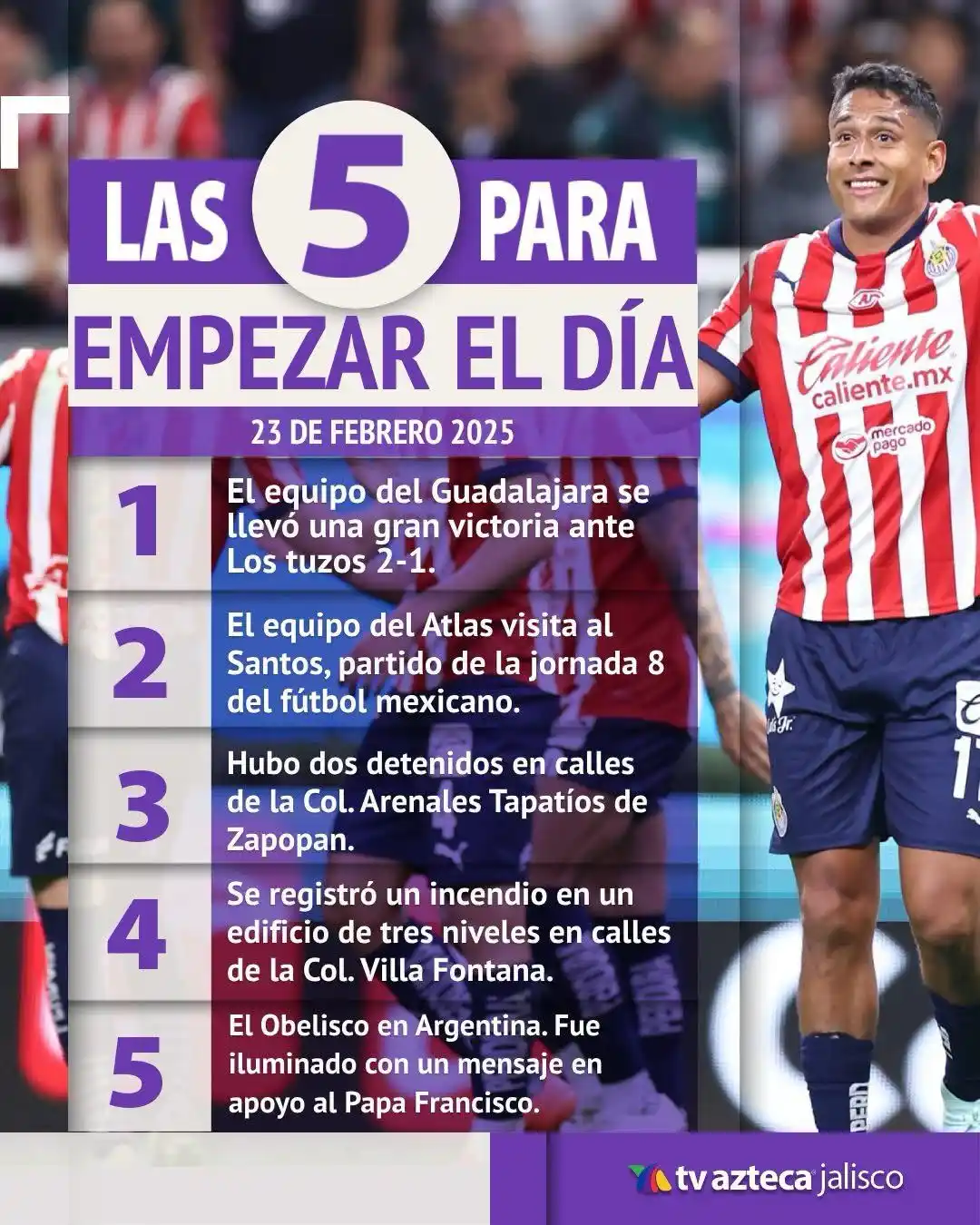 Image from TV Azteca Jalisco : Te compartimos <a class="text-blue-500 hover:underline cursor-pointer"...