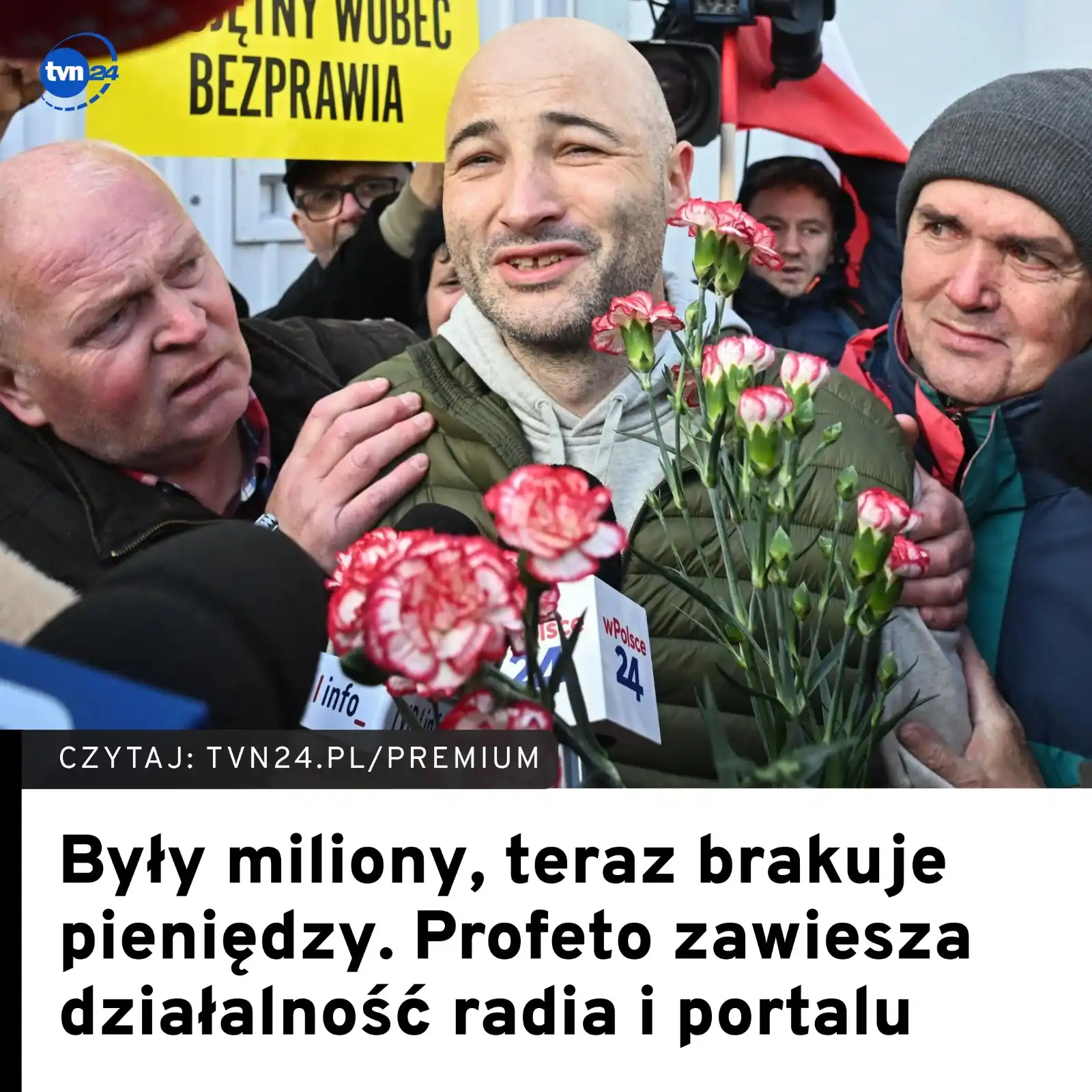 Image from TVN24: 🔴 | Z końcem marca przestanie nadawać Radio Profeto, swą działalność ...