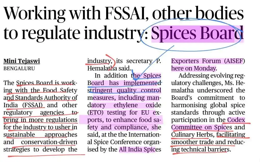 Image from UPSC CSE EXAM ✅ PRELIMS™ UPSC UPSC UPSC UPSC UPSC UPSC Current Affairs BPSC MPPSC UPPSC CAPF RAS IAS: 🔆Spices Board India ✅ Statutory organization constituted under the S...